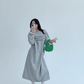 Logo Print Oversized Dress YLS0931