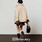 Fox Fur Jacket/Suede Pleated Skirt LLA0566