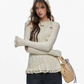 French Slim Fit Lace Knit CYN0129