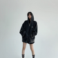 Double Zip Hooded Jacket YLS0803