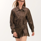 Leather Mini Skirt VSE0067