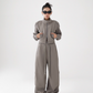 Stand Collar Zip Jacket / Casual Wide Pants ACS0227