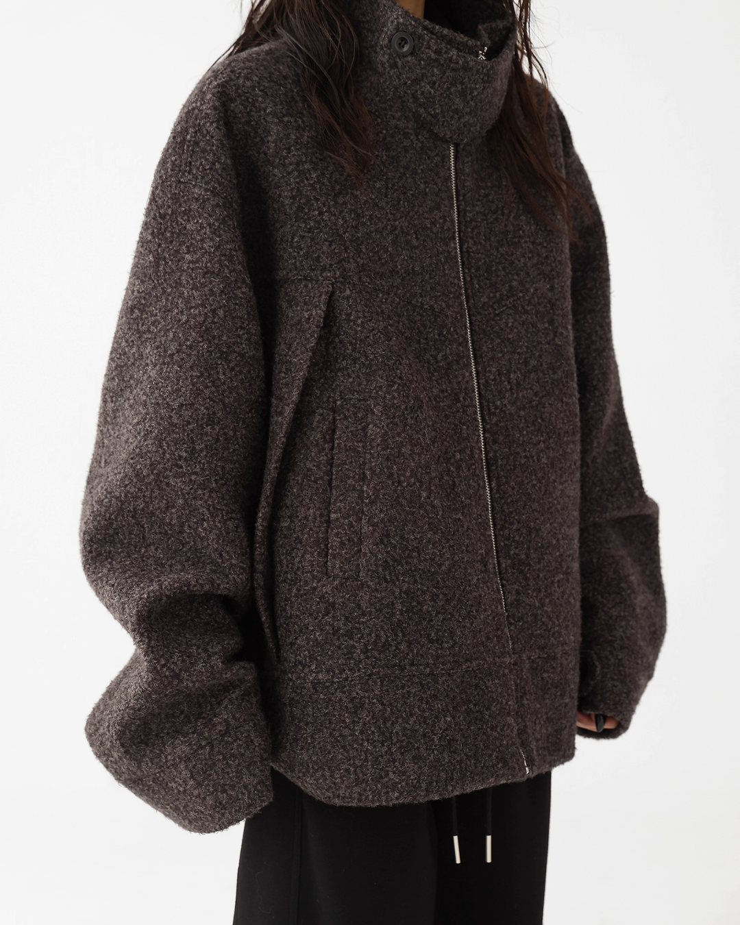 Elegant Stand Collar Wool Coat ACS0320