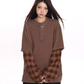 Plaid Two-Piece Long Sleeve T-Shirt BGS0046