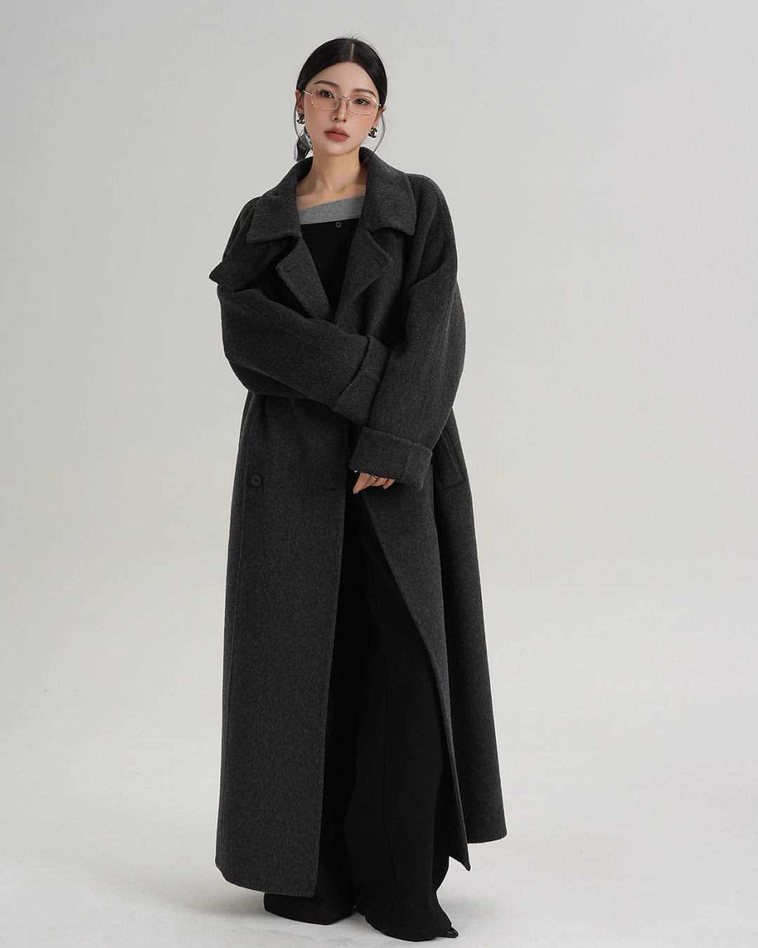 Elegant Long Wool Coat SRS0365