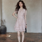 Pastel Pink Frill Dress SMS0010