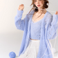 Loose Silhouette Knit Cardigan / Knit Camisole ASG0013