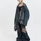 Plaid Shirt Vintage Denim Jacket MCY0005
