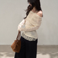 Lace Off Shoulder Knit Tops WDB0020