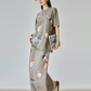Swimmer Print Short-Sleeve T-Shirt / Long Skirt FER0286