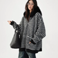 Striped Wool Loose Hoodie ACS0350