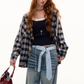 Plaid Hood Loose Shirt ASG0058