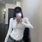 Cropped Slim Zip Jacket YLS1049