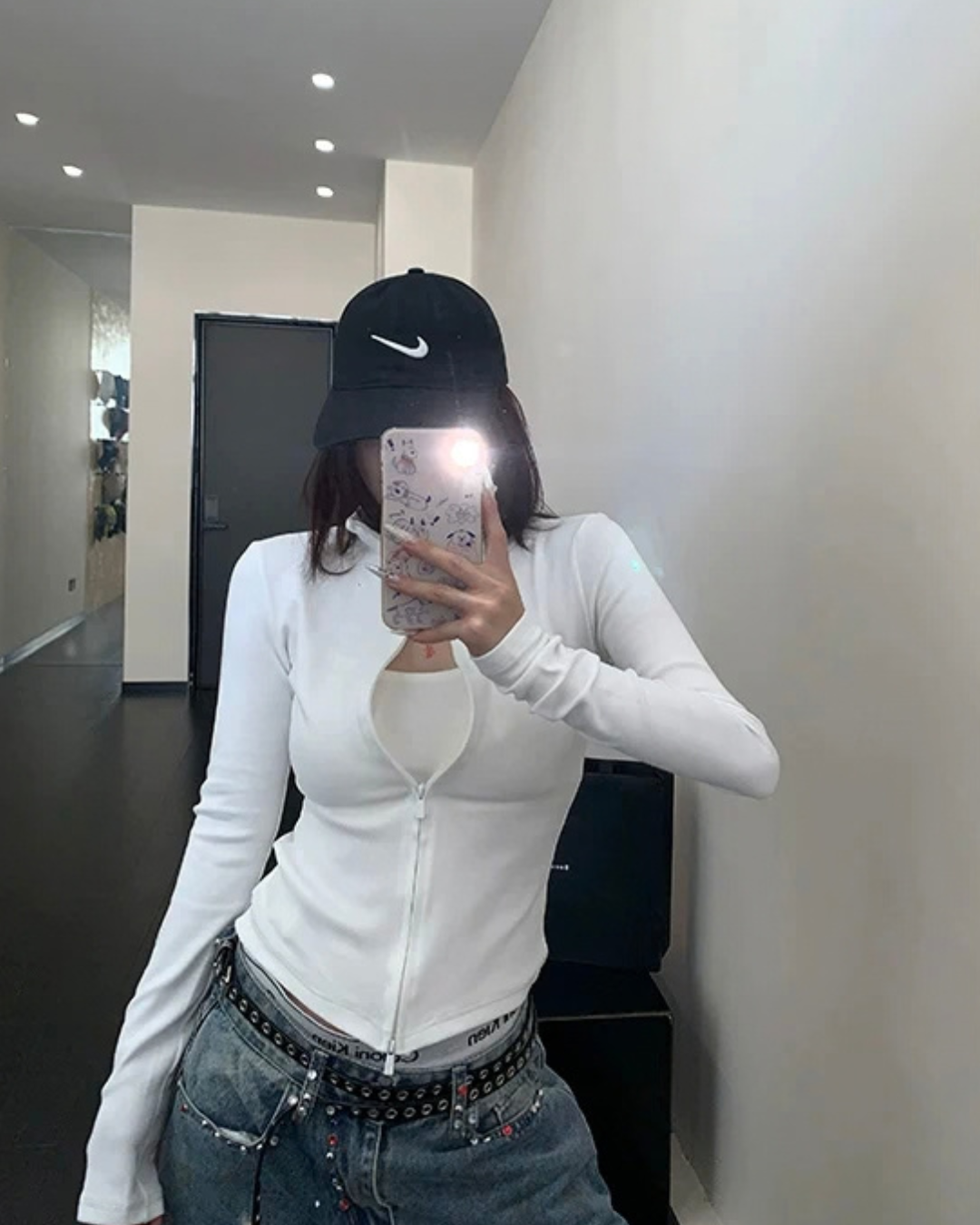 Cropped Slim Zip Jacket YLS1049