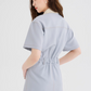 French Collar Denim Dress LSN0006