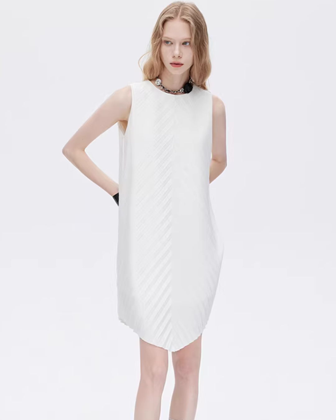 Bias Stitch Sleeveless Dress SHN0047