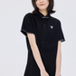 Polo Collar Embroidered Shirt Dress SHN0005