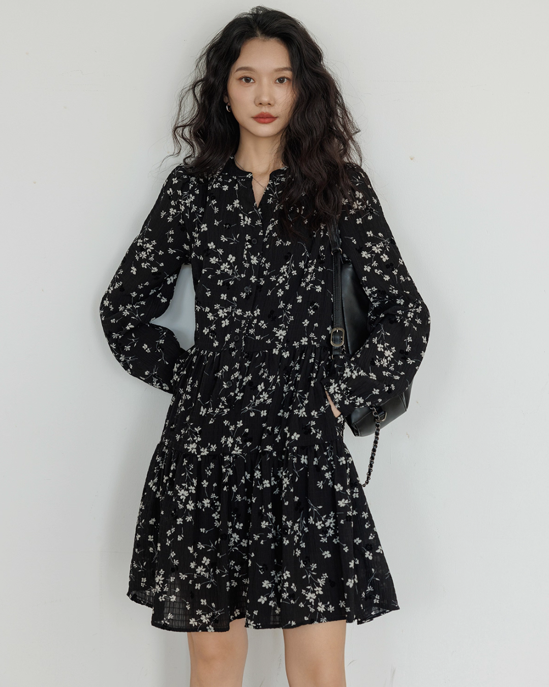 Small Floral Flare Dress VAS0127