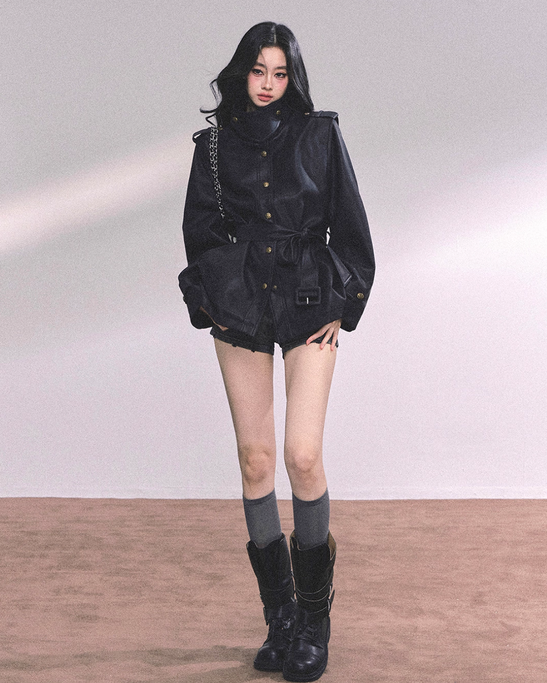 Retro Oversized Leather Jacket LAS0048