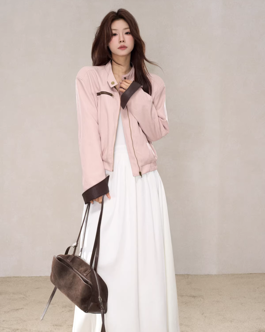 Pink Leather Jacket WDB0016