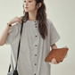 French Striped Shirt Dress  AMU0038