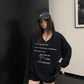 V-Neck Print Long Sleeve T-Shirt  YLS1044