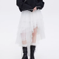 Buckled Irregular Tulle Skirt SHN0006