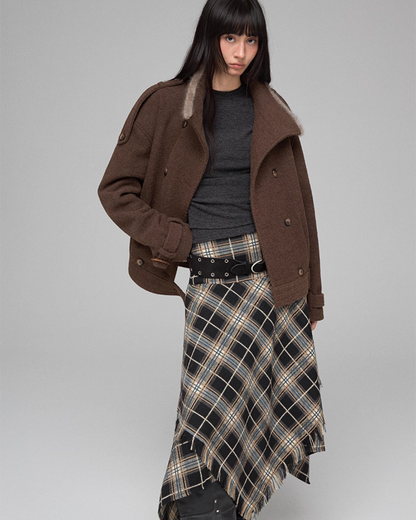 Stand Collar Short Jacket TRK0002