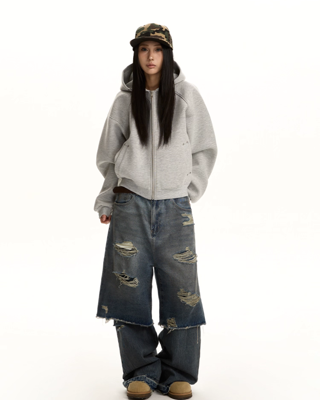 Loose Zip Hoodie VAT0006