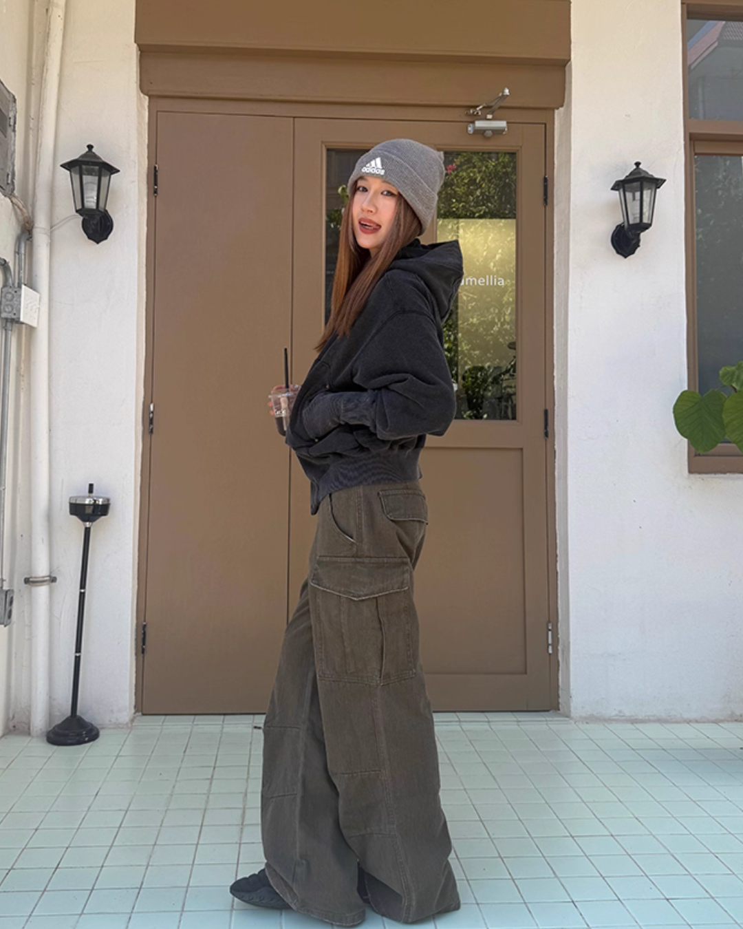 Wide Denim Cargo Pants CYE0052