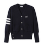 Silver Button Marine Knit Cardigan WEO0023