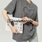 Gray Heart Logo T-shirt LLA0221