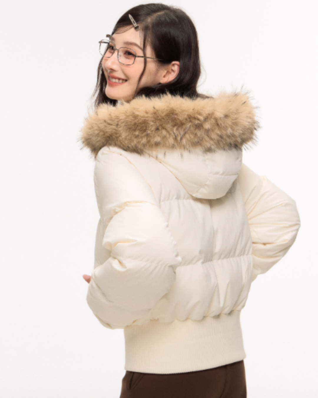 Fur Down Jacket / Flare Pants ELS0010