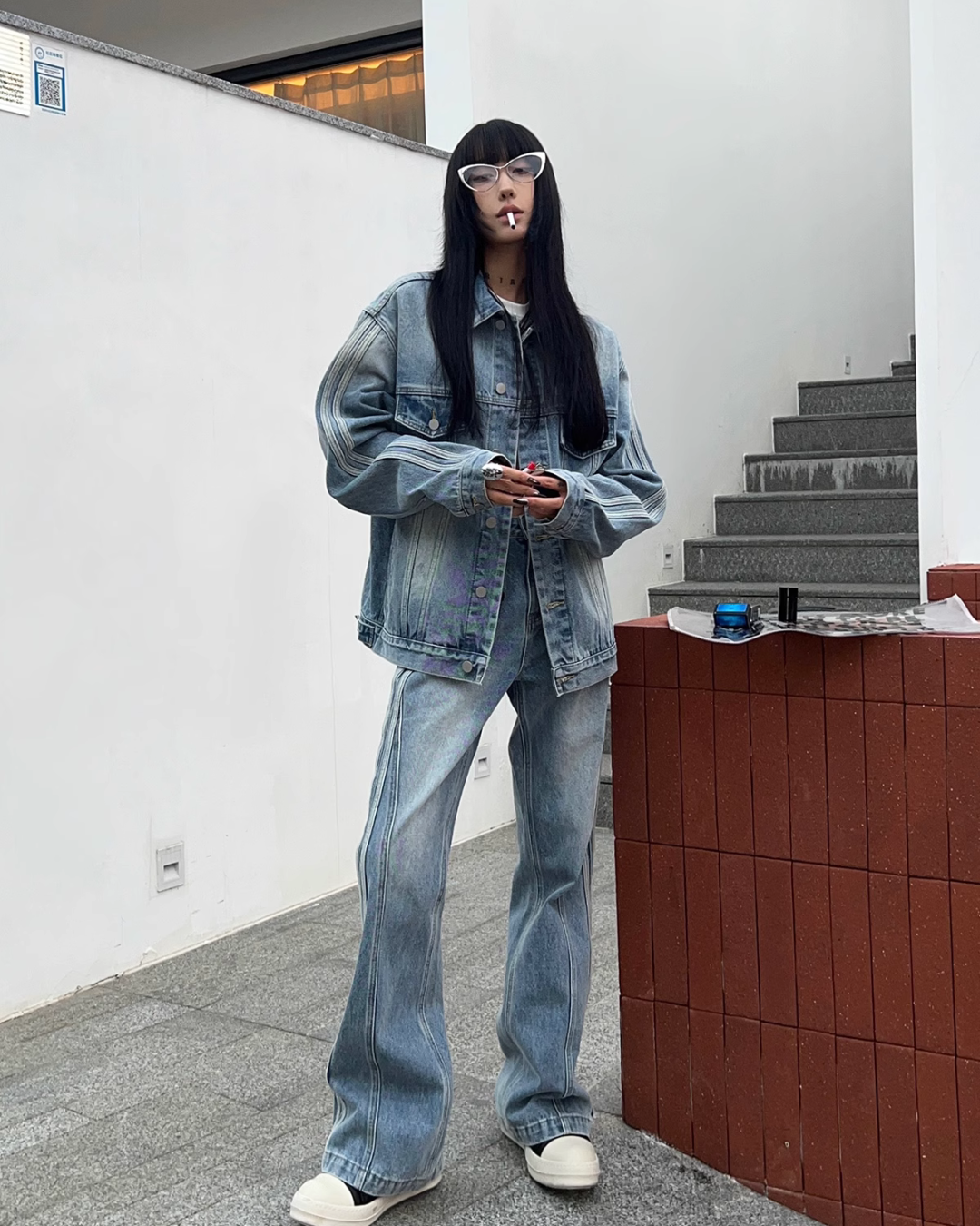 Sideline Denim Jacket / Denim Pants ACS0095