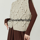 High Neck Zip Knit Vest LLA0392