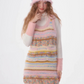 Pastel Multi Border Sleeveless Dress ZZF0325