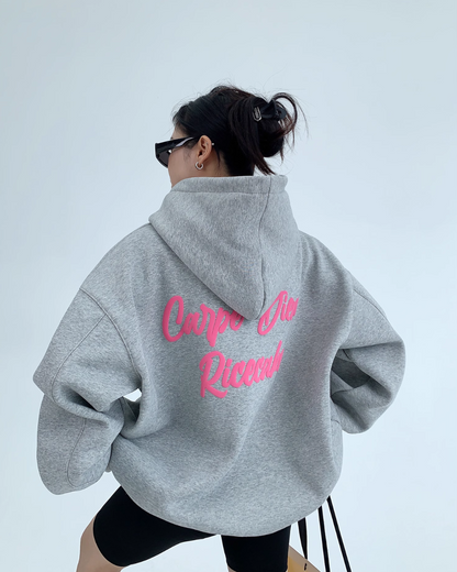 Pink Logo Pullover Hoodie YLS0697