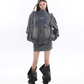 Stand Collar Vintage Denim Jacket CCS0035