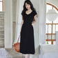 Puff Sleeve Long Dress SMS0023
