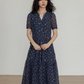 Key Neck Floral Dress VAS0121