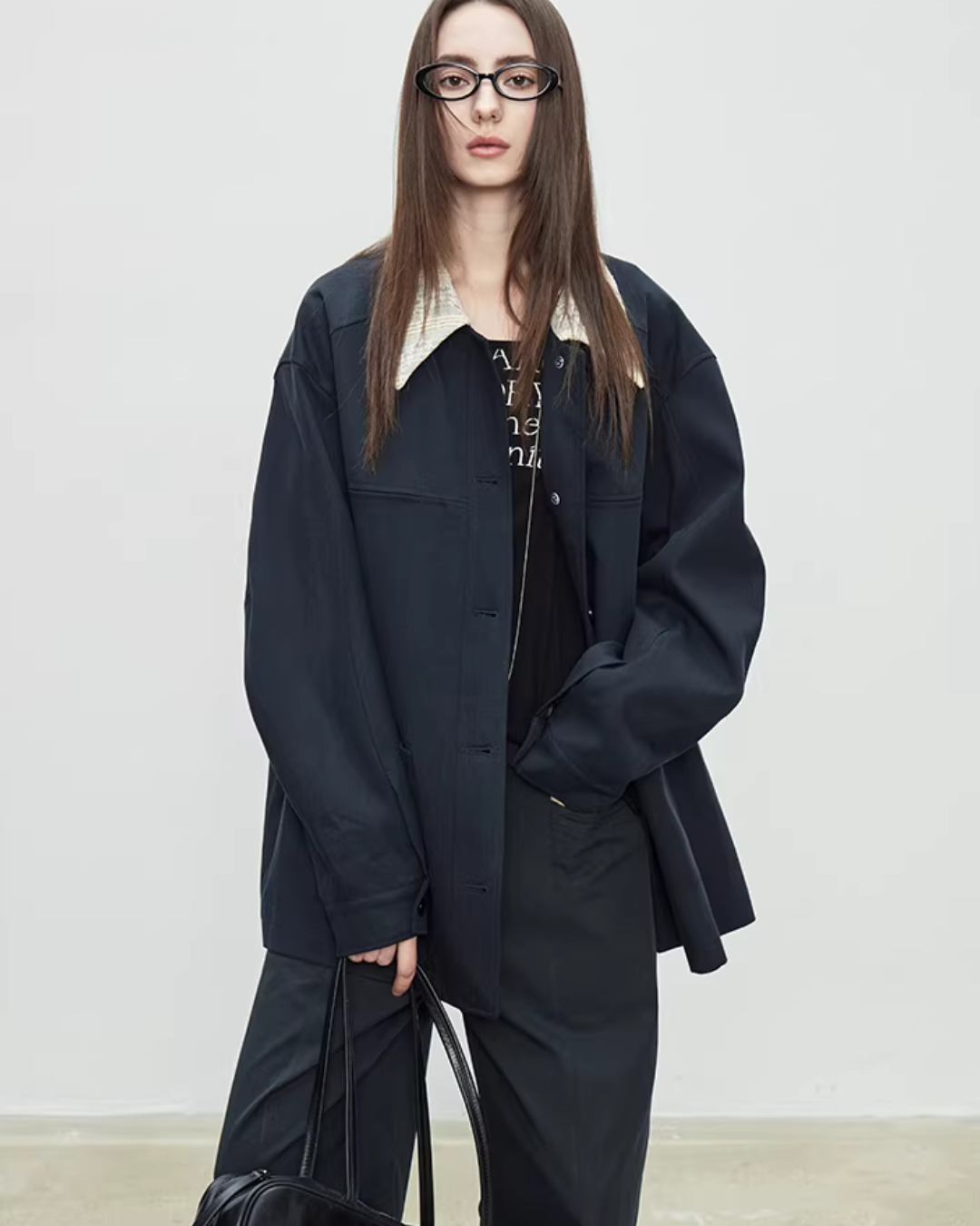 Patchwork Mid-Length Trench Coat TEO0008