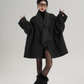 Collarless Wool Coat SRS0367