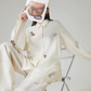 Rose Embroidered Long-Sleeve Shirt / Wide Pants FER0101