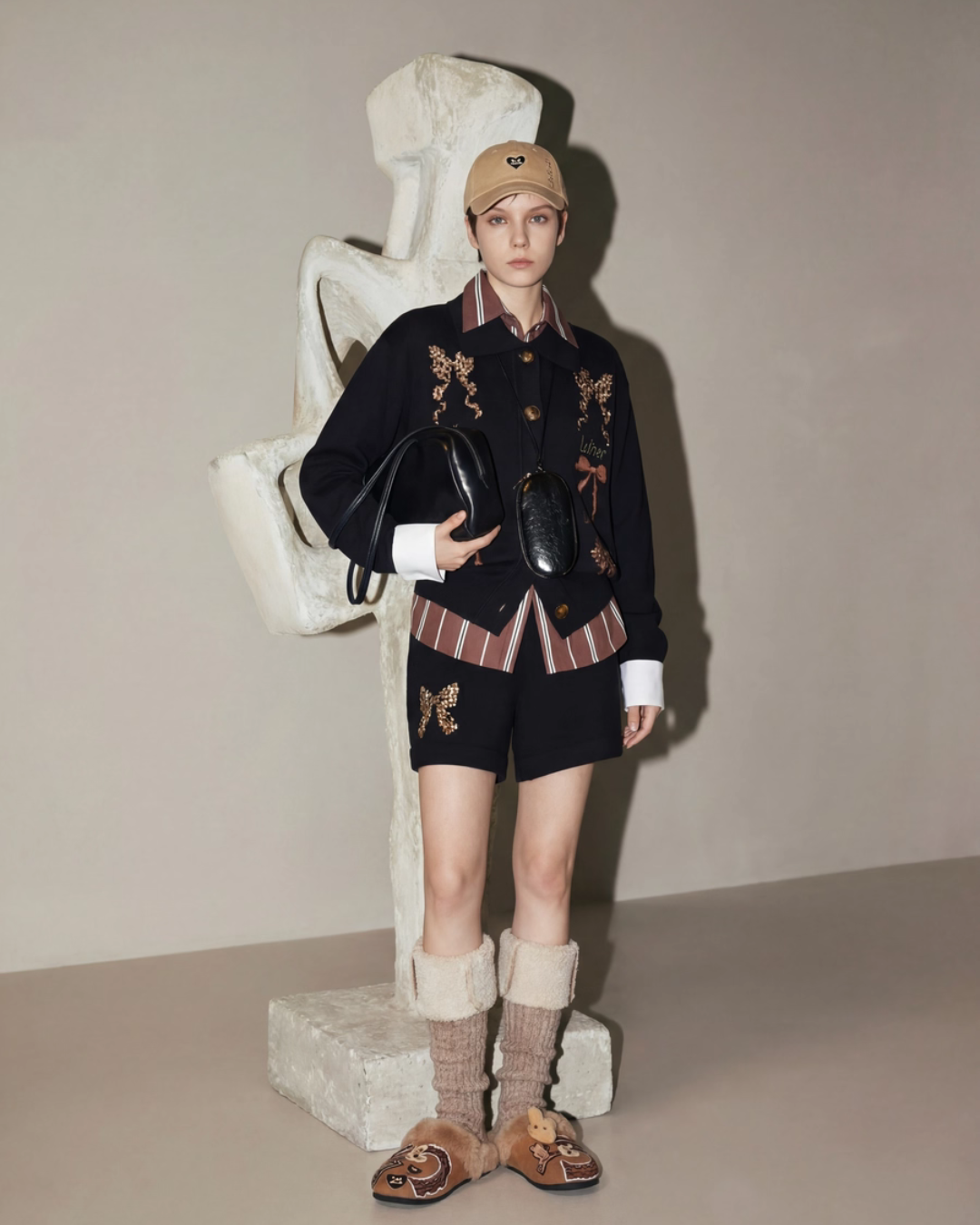 Leopard Ribbon Knit Cardigan LLA0605