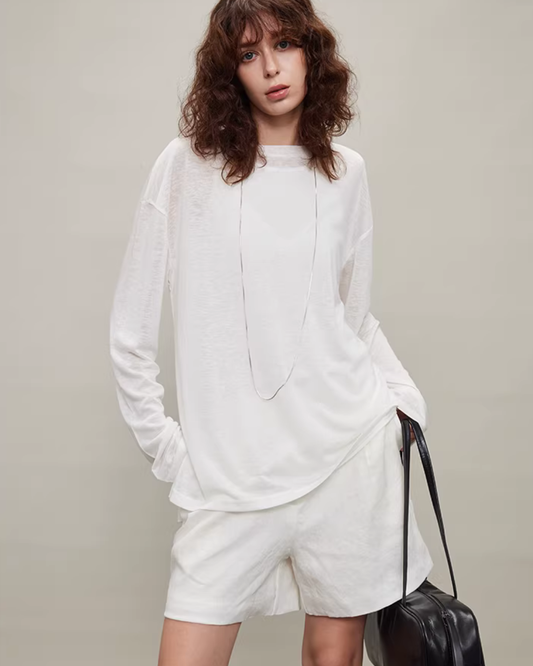 Oversized Batwing Sleeve T-Shirt TEO0002