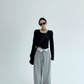 Waist Elastic Wide Pants YLS0452