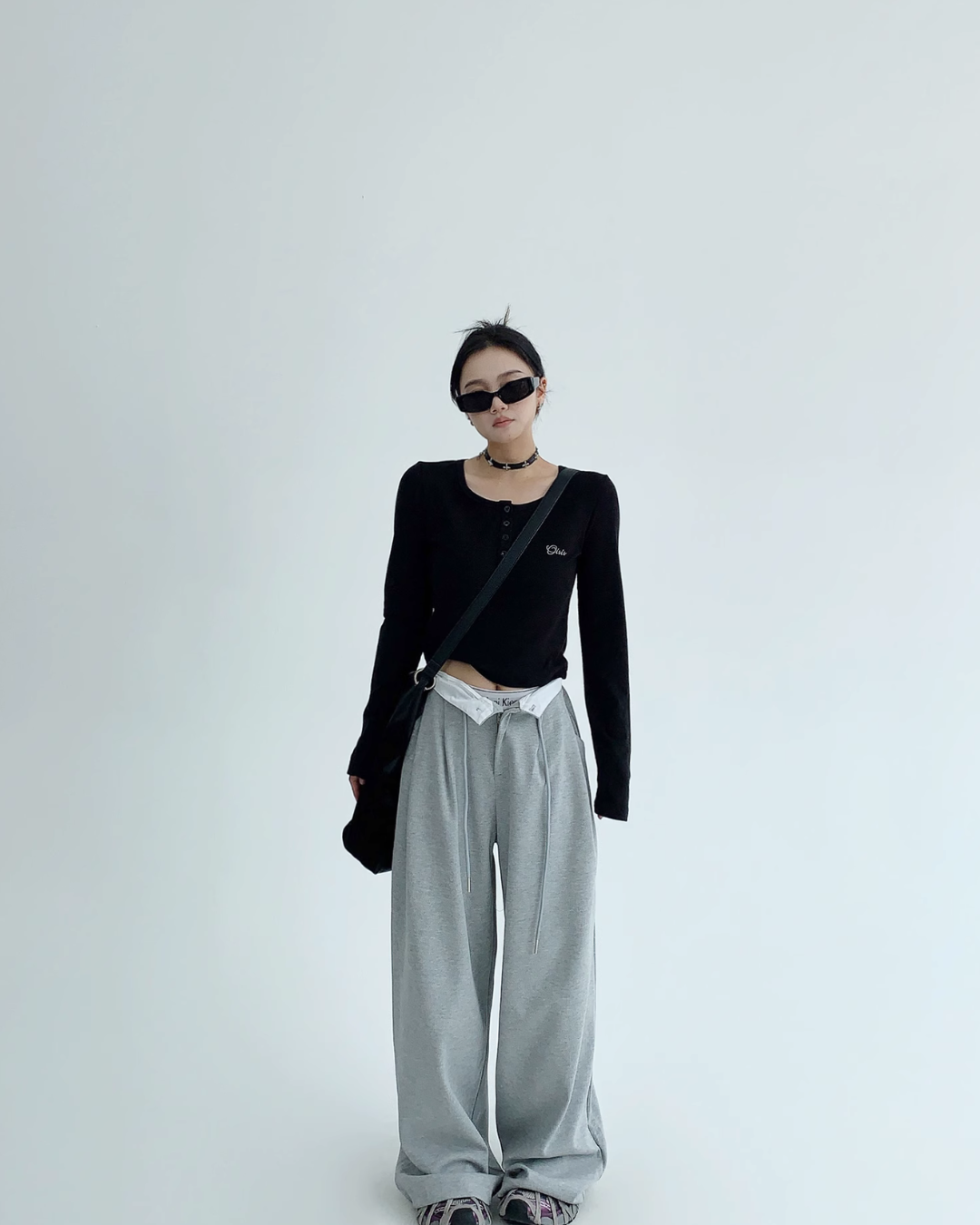 Waist Elastic Wide Pants YLS0452