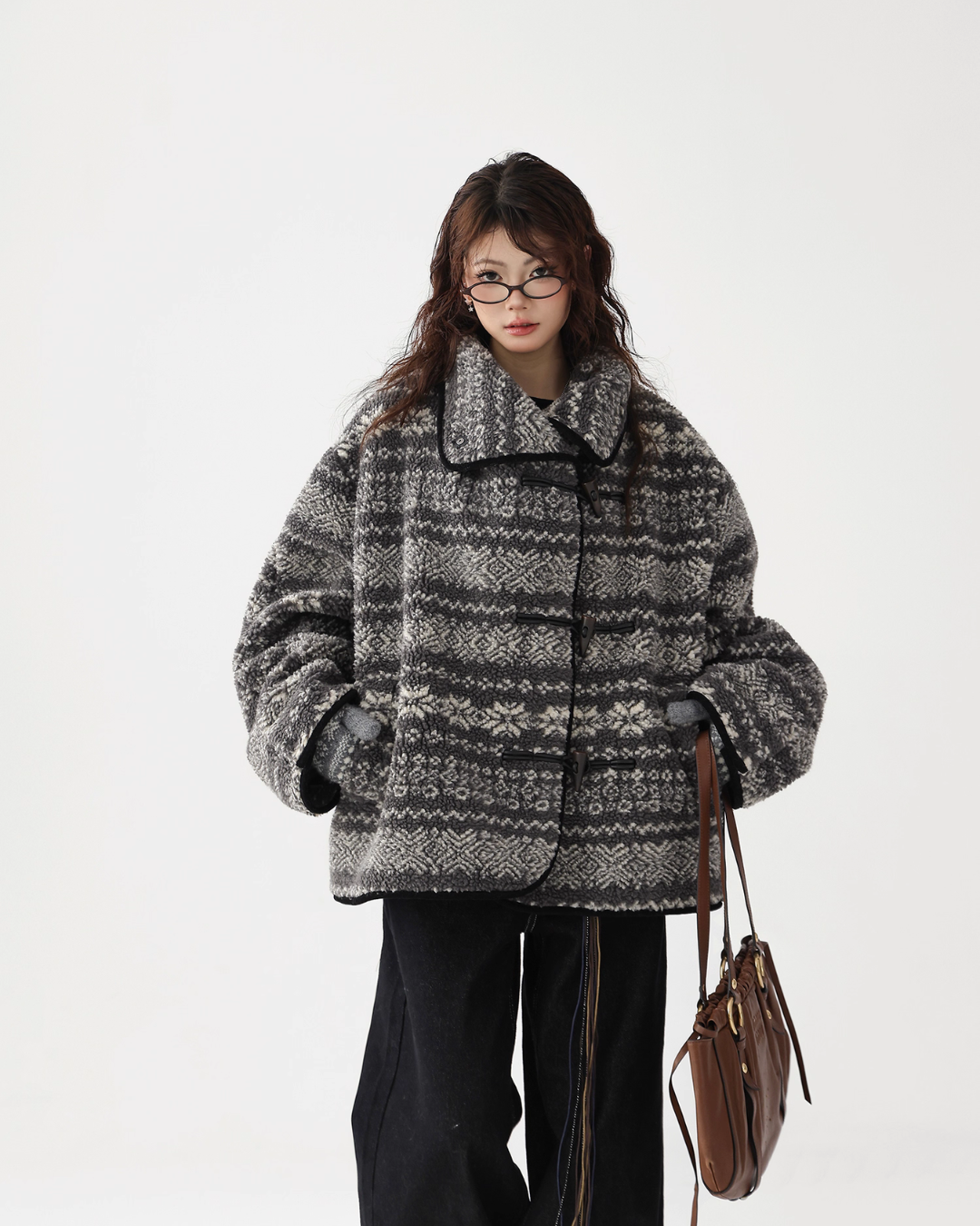 Nordic Pattern Fleece Jacket ACS0338