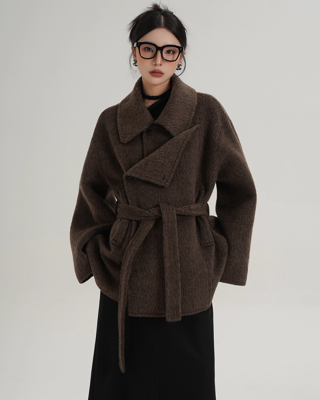 Fake Wool Trench Coat SRS0372