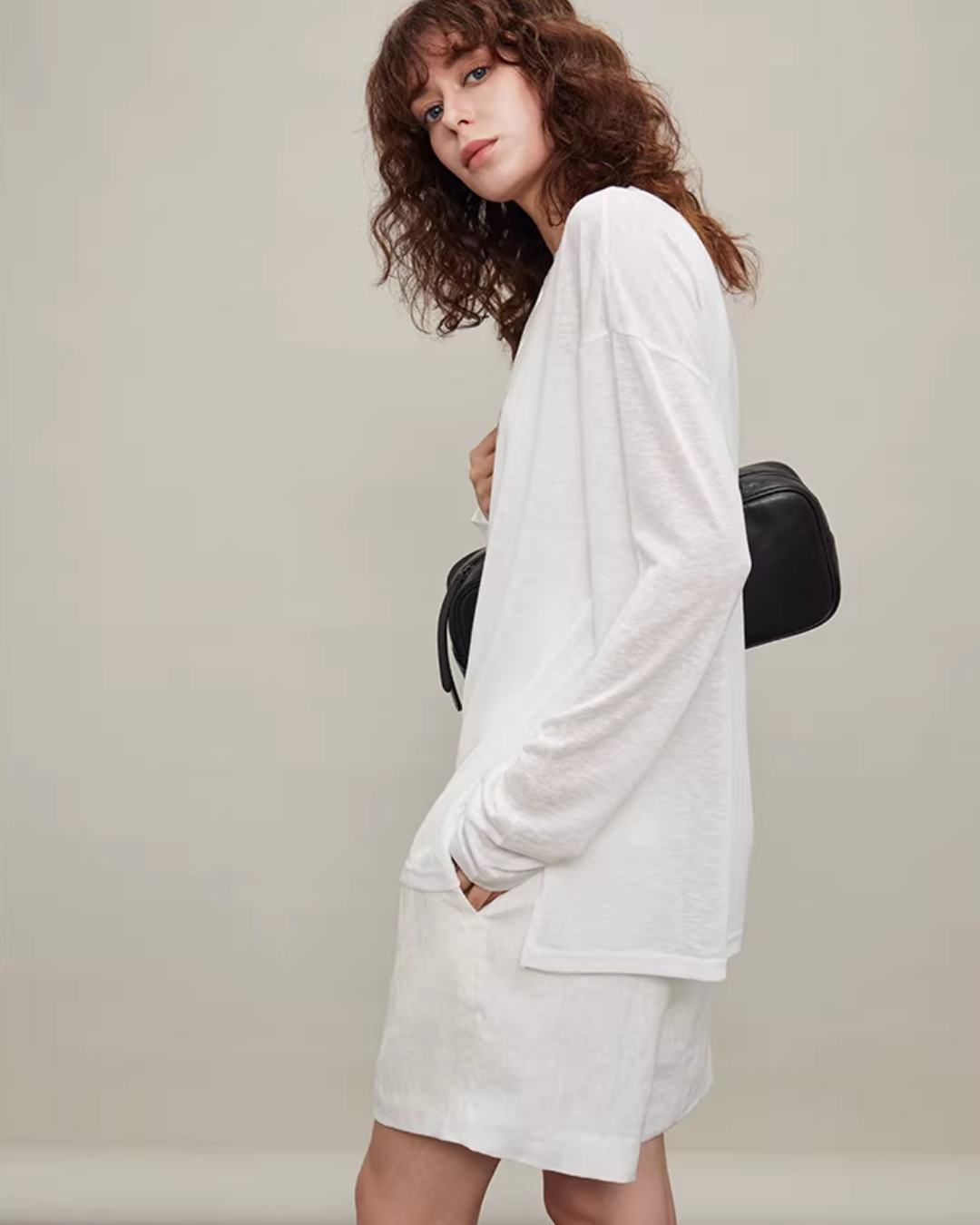 Oversized Batwing Sleeve T-Shirt TEO0002